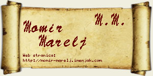 Momir Marelj vizit kartica